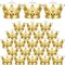 Gold Fillable Crown with Dome Party Favors Decorative Crown Candy Storage Boxes Fillable Golden Crown Candy Containers for Baby Shower Princess Birthday Party Supplies (15 Pieces)